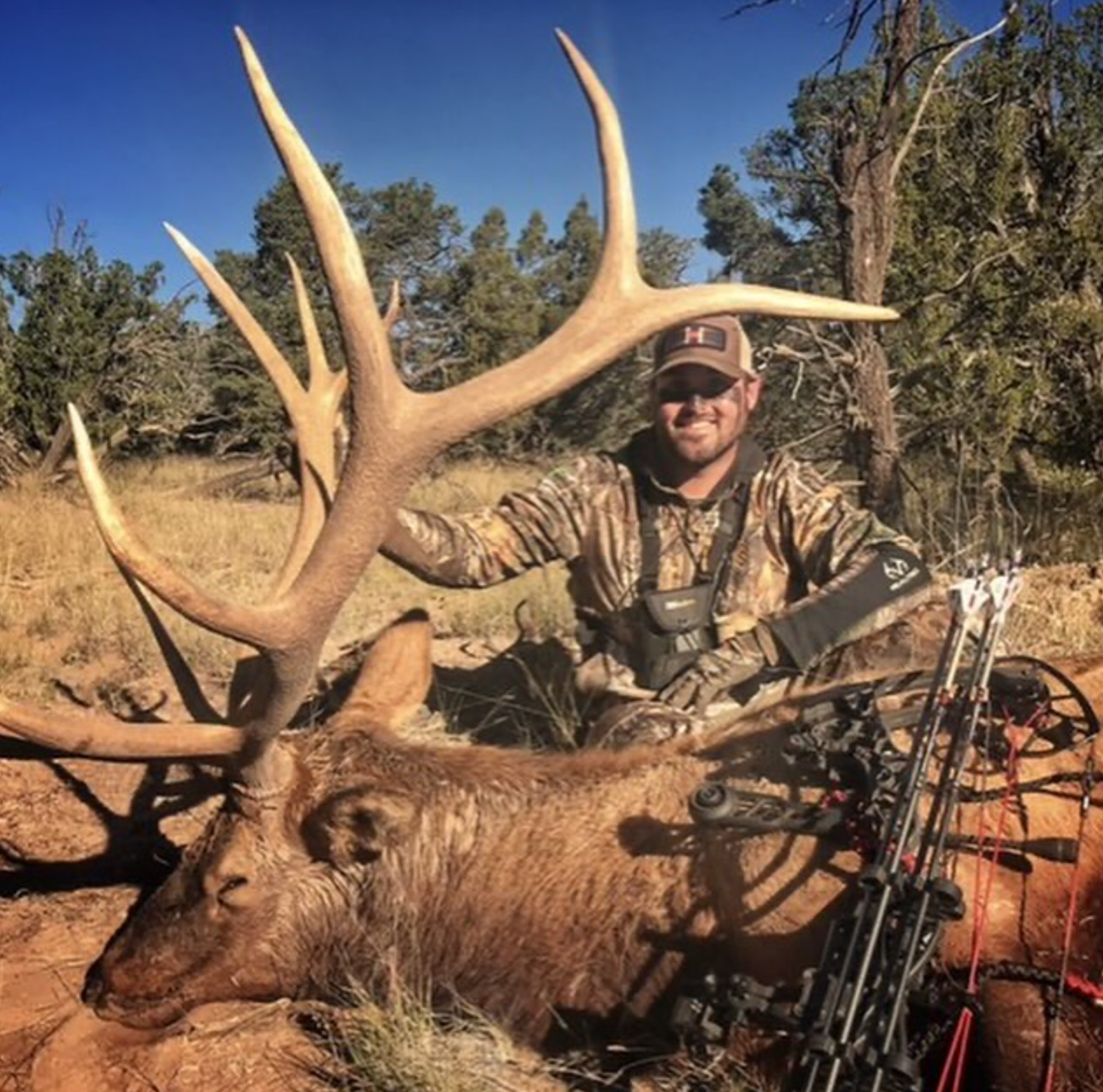 mangas outfitters elk with client